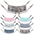 Barydat 6 Pcs Reversible Cat Hammock Bed Soft Hanging for Cage, Plush