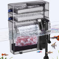Veehoo Hang on Back Aquarium Filter Double Dry-Wet Filtration, up to 50Gal