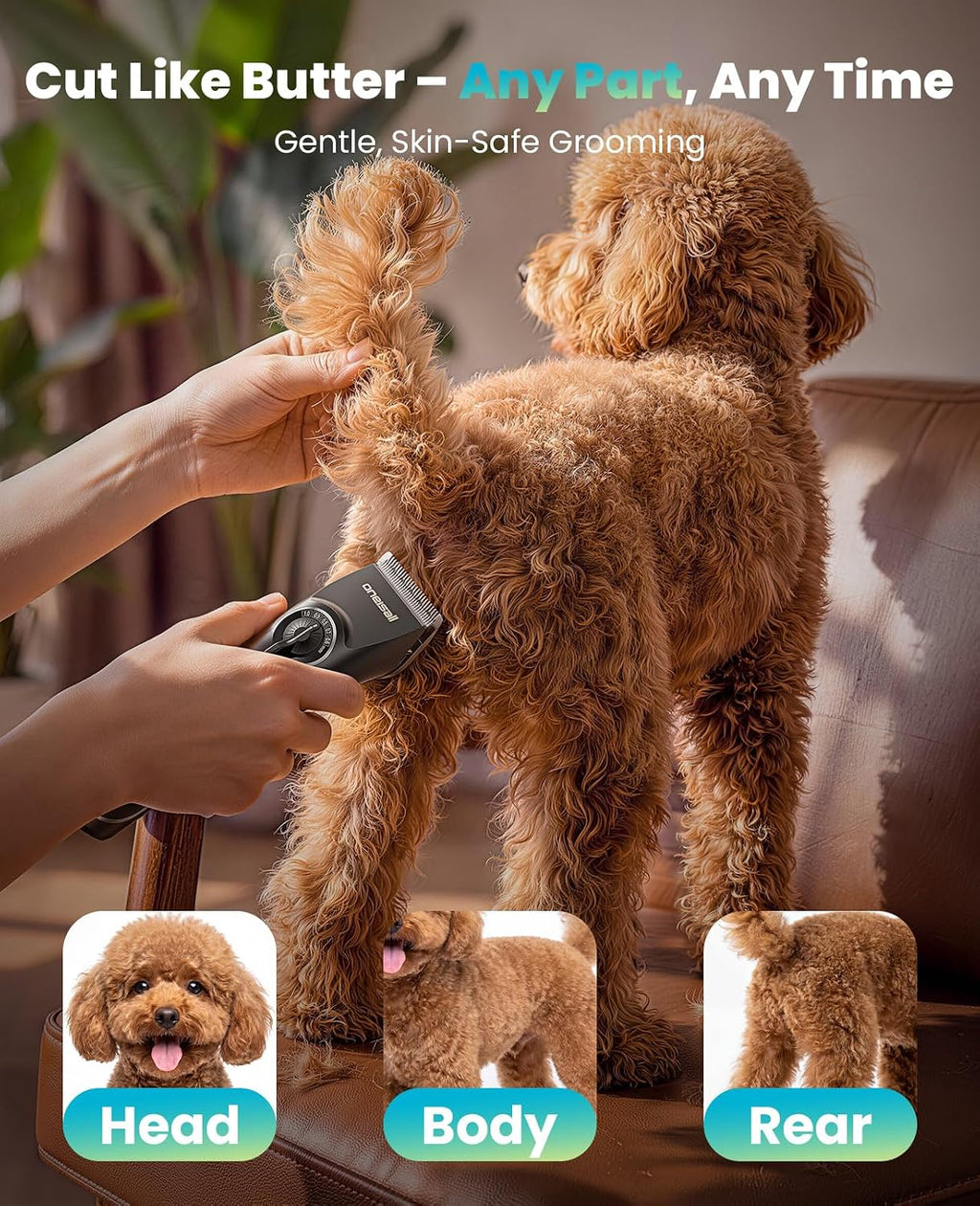 oneisall Dog Clippers for Grooming Thick Heavy Coats