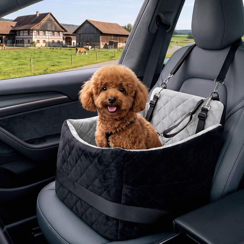 XWZO Dog Car Seats for Small Medium Dogs Under 35lbs Pet Booster Seat