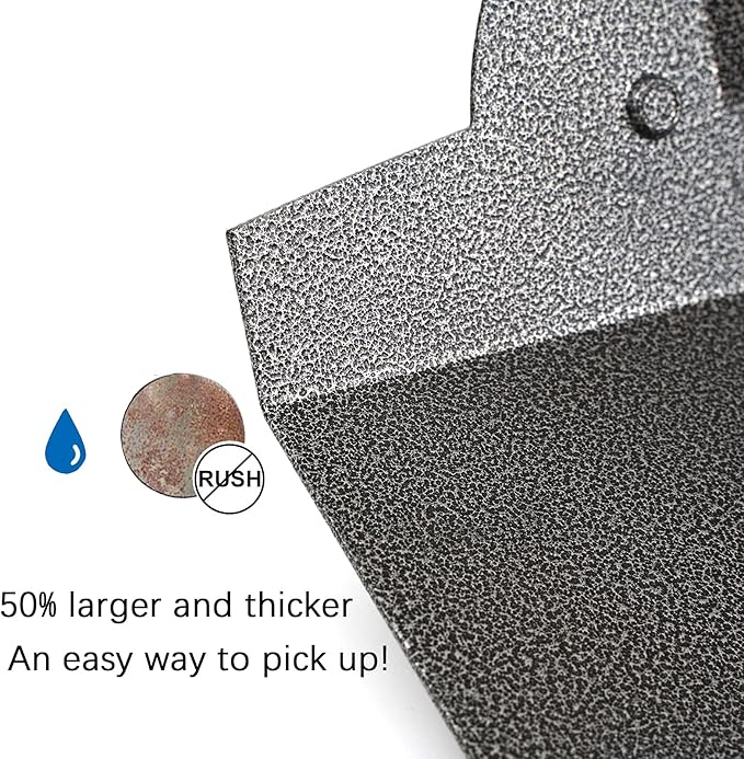 Pooper Scooper, Metal Aluminum Tray and Spade Poop Scoop Set - Image 5