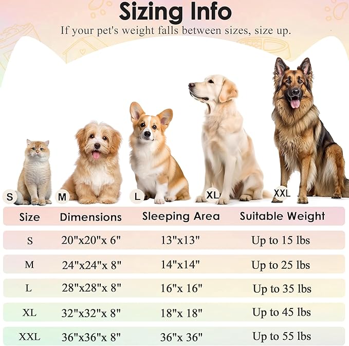 Extra Large Dog Beds, 36 Inch Human Dog Anxiety Relief Comfort Bed, - Image 2