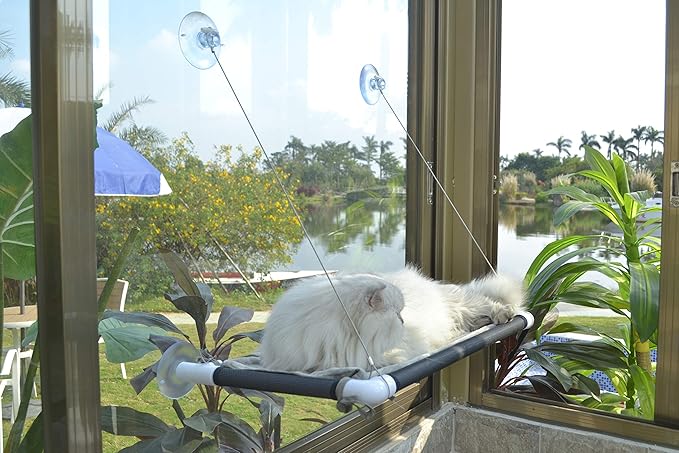 Cat Window Hammock – Mess-Free Waterproof Cats Window Perch - Image 2