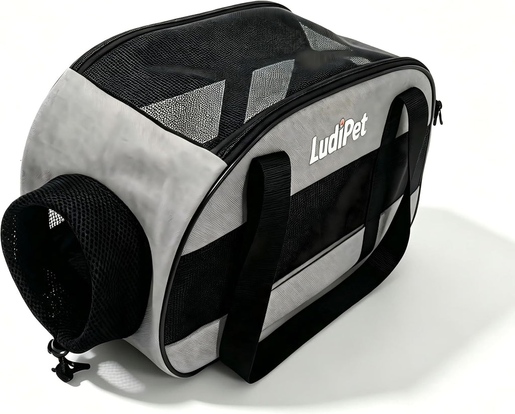Airline-Friendly Pet Carrier for Cats and Small Dogs, Gray