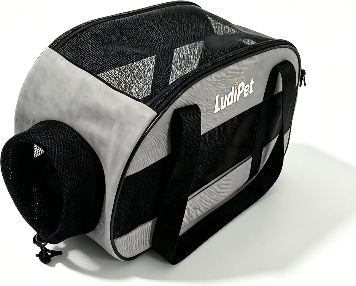 Airline-Friendly Pet Carrier for Cats and Small Dogs, Gray