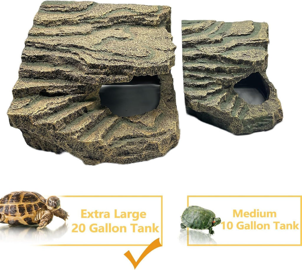 Large Turtle Basking Platform,Bearded Dragon Hide,Reptile Hideout