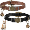 2 Pcs PU Leather Cat Collar Breakaway by Unknown