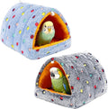 2 Pack Bird Nest House, Hanging Hammock Fluffy Parrots Bird Bed by PETKNOWS