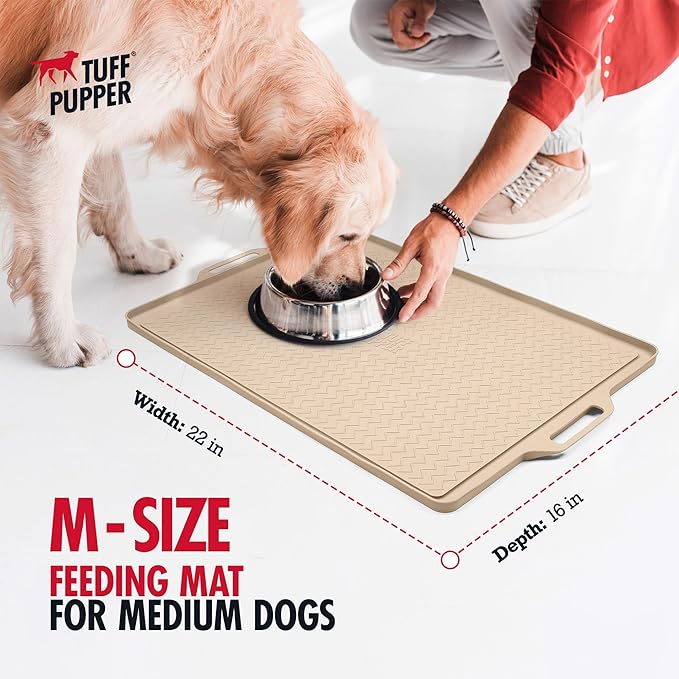 Tuff Pupper 22x16 Medium Dog Feeding Mat - Image 2