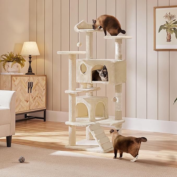 Yaheetech 54in Cat Tree Tower Condo Furniture Scratch Post - Image 3