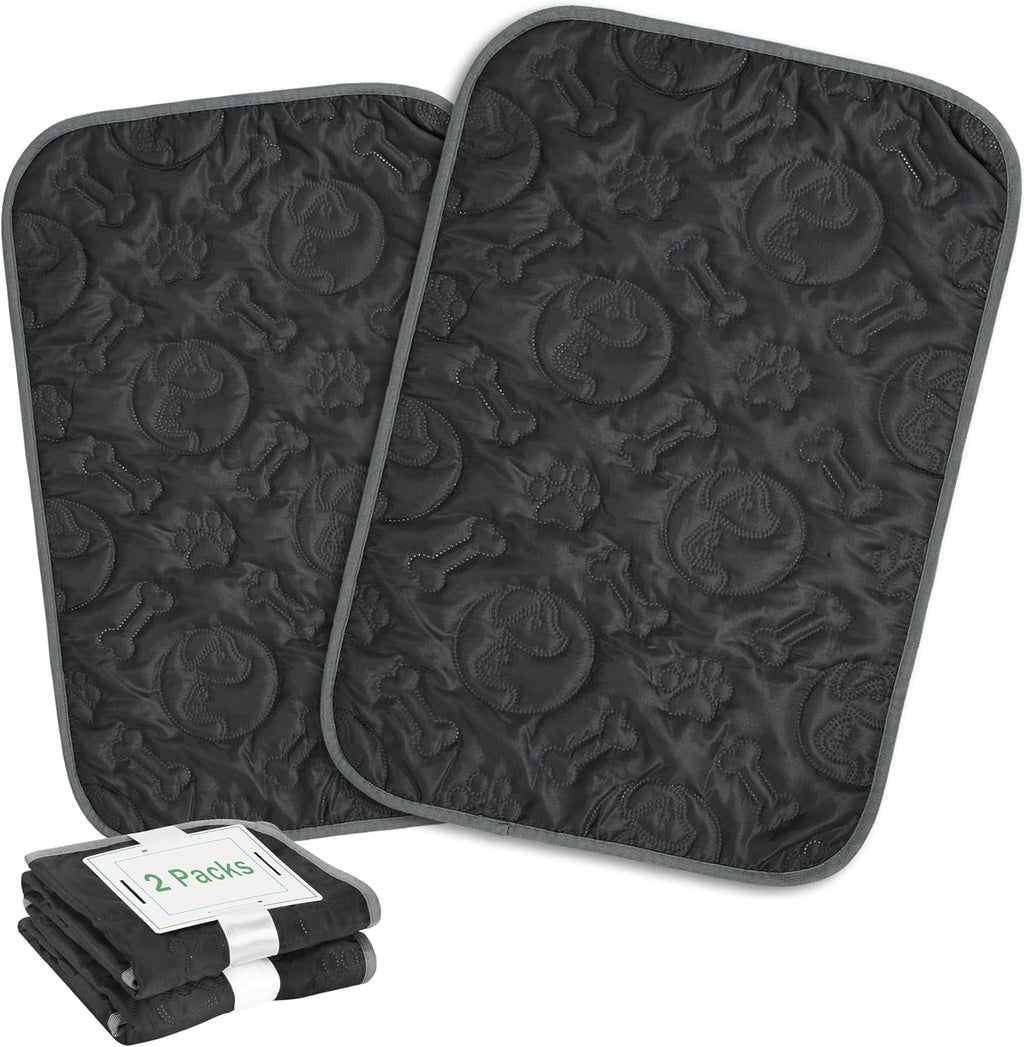 Kritter Planet Pack of 2 Waterproof Pet Pads, Small Furniture Pads, Reversible Dog Mat, 16 x 24 inch