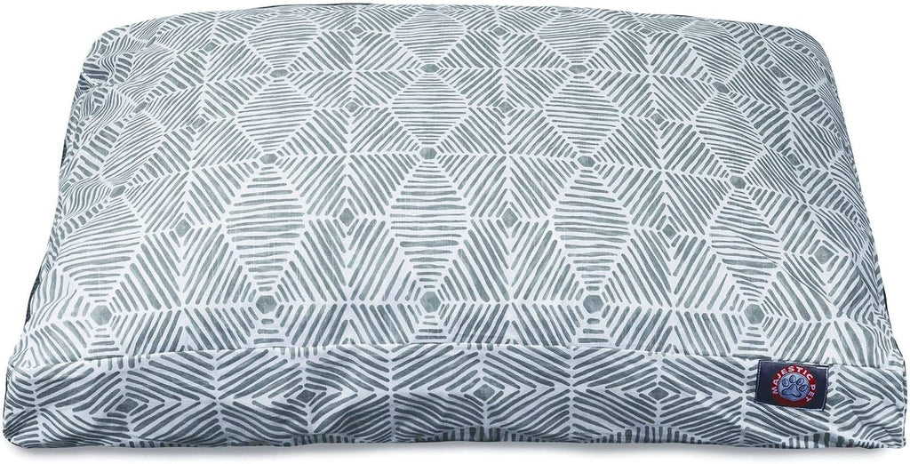 Majestic Pet Rectangular Dog Bed, Medium, 36x29x4 in, Washable, Gray