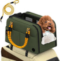 PAWZIDEA Center Console Dog Car Seat, Secure Straps & Anti Slip, Up to 12lb