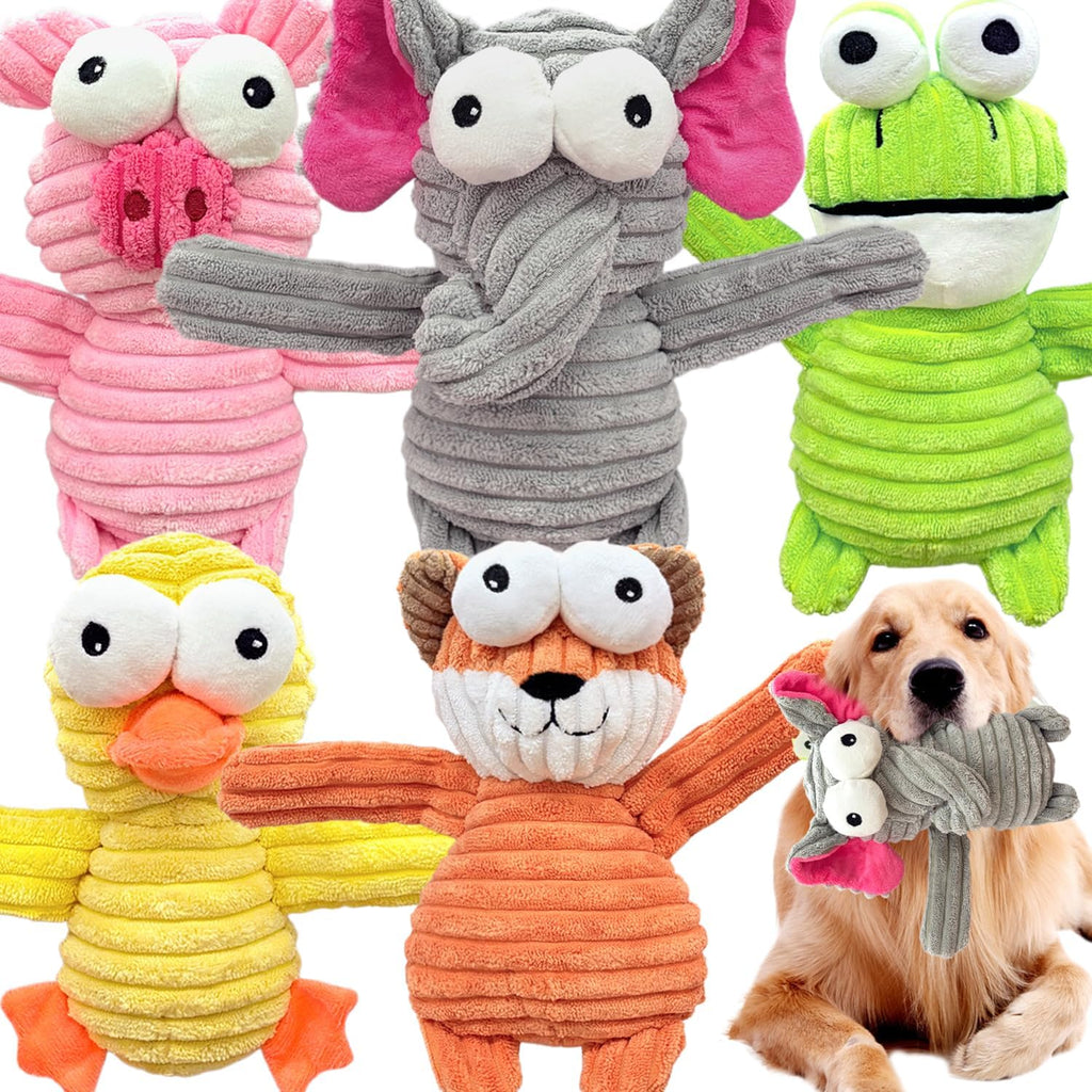 MRSOHRET Dog Squeak Toys Puppy Toys, Tough Dog Toys for Aggressive Chewers
