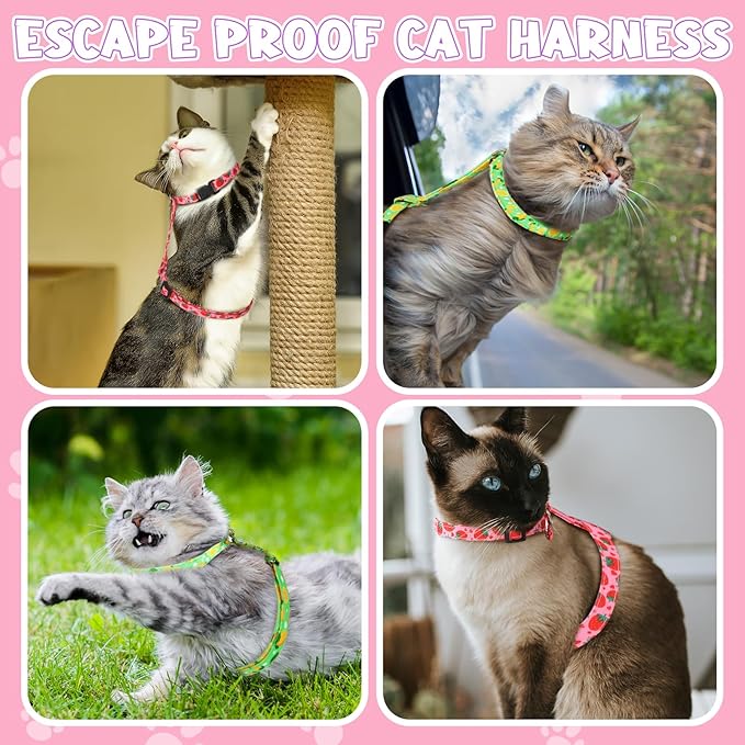 2 Pack Cat Harness and Leash, Escape Proof Adjustable Cat Harness - Image 7