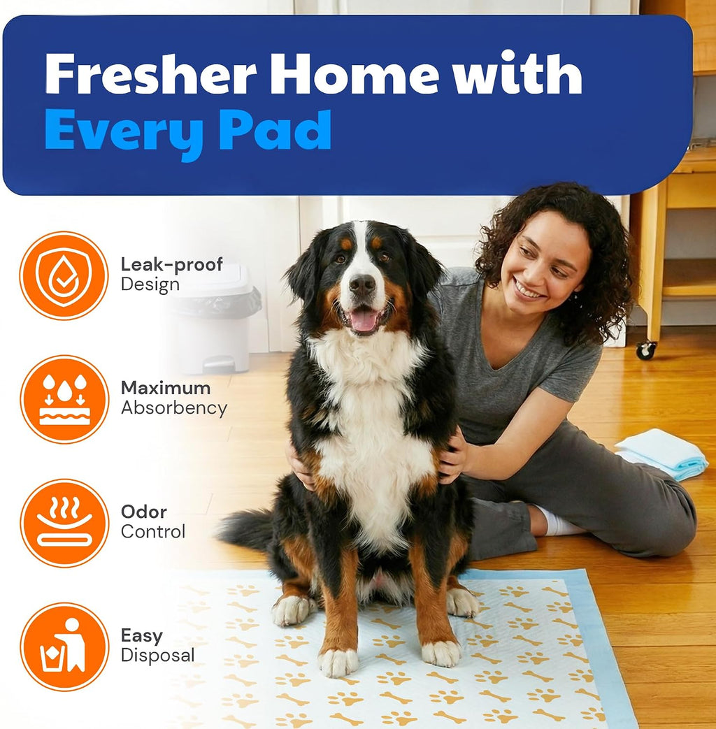 AKC Health Monitoring Dog Training Pads, XL 28" x 30", Fresh Scent, 50 Ct
