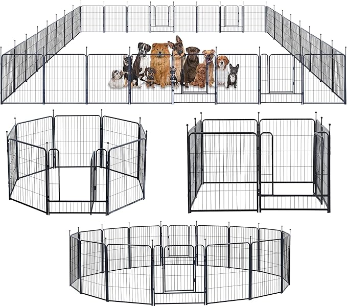 Dog Playpen, Portable Outdoor Dog Fence, Dog Playpen by XDPET