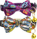 Faygarsle 2 Pack Cotton Designer Breakaway Cats Collar by Faygarsle