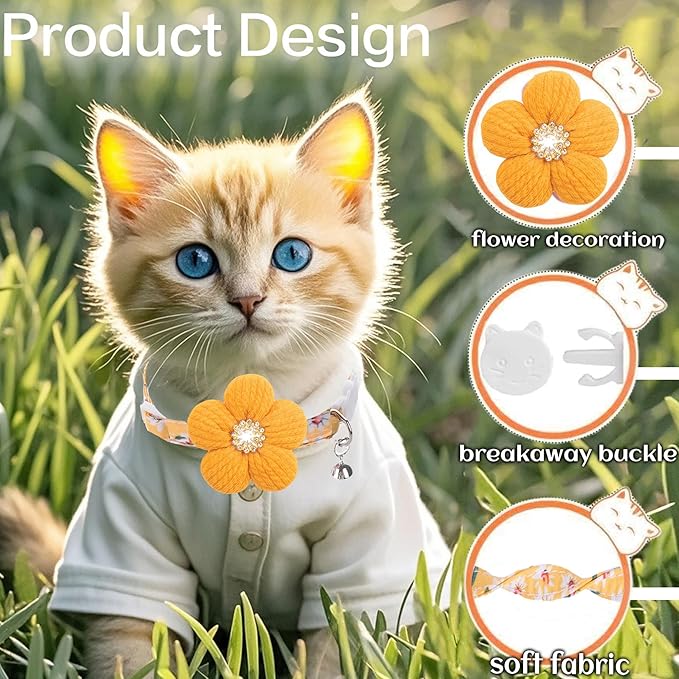 Cat Collar, HYQHYX Breakaway Kitten Collar - Image 2