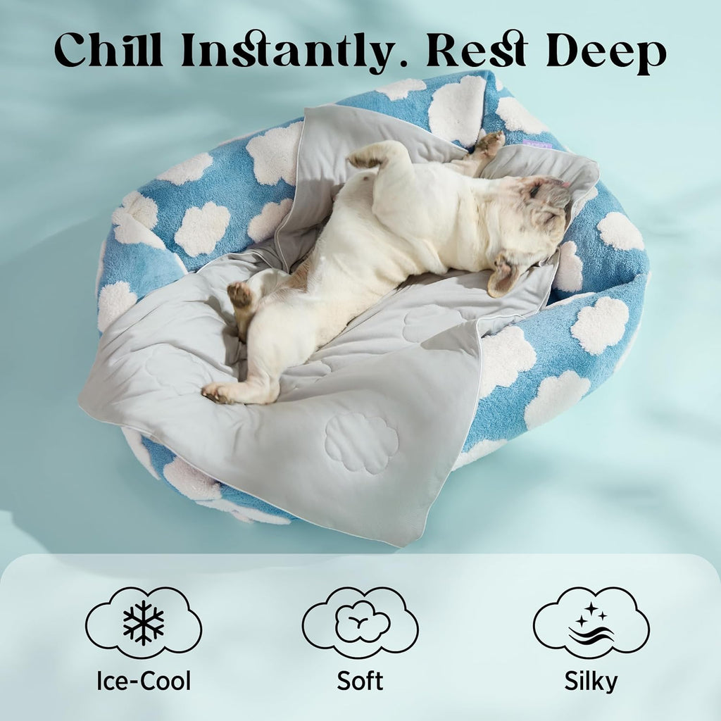 LE SURE ApexCloud™ Premium Cooling Blankets for Large Dogs Q-MAX>0.4,50x60