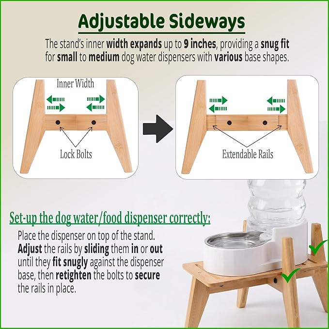 Dog Water Bowl Dispenser Stand - Image 4