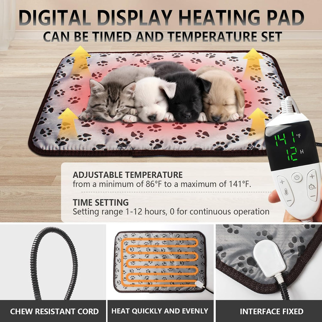 Puppy Incubator with Heating and Fan, Ideal Incubator for Puppies and Kittens, Ensures Good Ventilation and Temperature Control for Newborn Pets (85L)