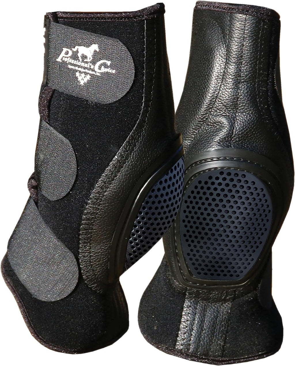 Professional's Choice Equine Ventech SlideTec Skid Rear Leg Boot | Prevents Burns During Sliding Stops | Pair | Short or Standard Size