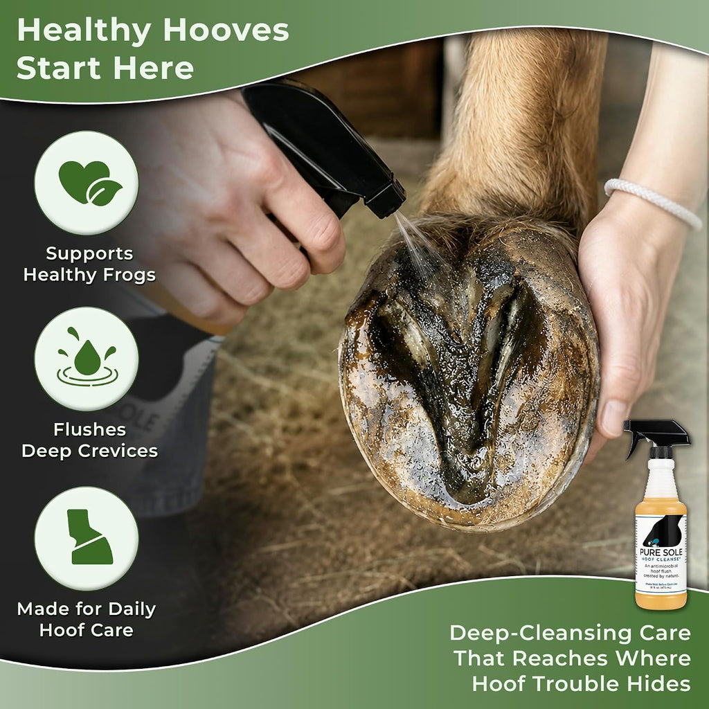 Hoof Cleanse Thrush Treatment Spray for Horses, 16 oz