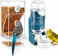 Rypet No-Mess Bird Feeder and Water Dispenser Set for Small Birds
