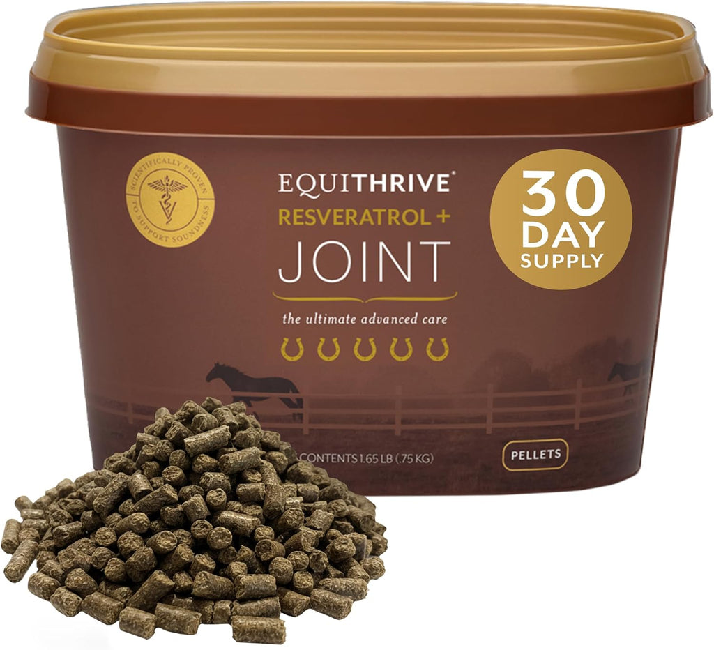 Equithrive Resveratrol Plus Joint Pellets for Horses, 1.65 lbs