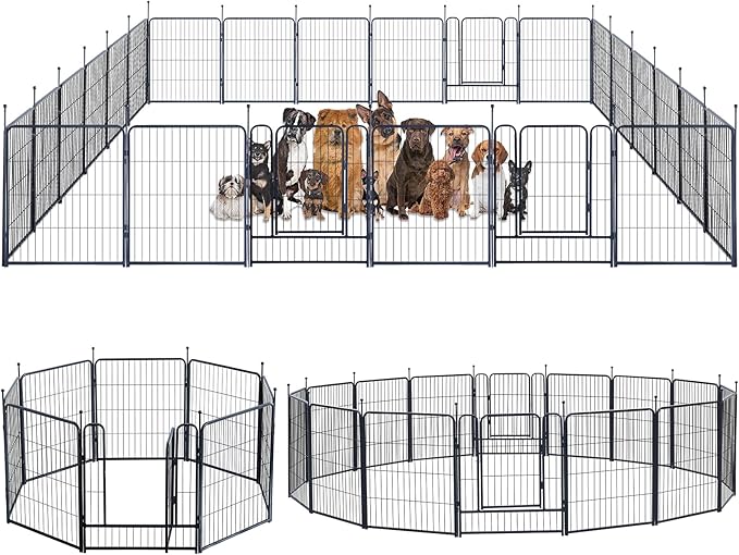 Dog Playpen, Portable Outdoor Dog Fence, Dog Playpen by XDPET