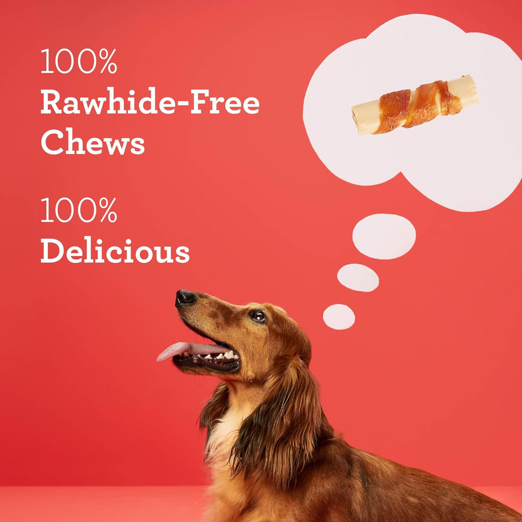 DreamBone Chicken Wrapped Mini Stick Rawhide-Free Dog Treats, 15 Count