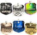 Personalized Dog Tag with 5 Lines of Custom Deep Engraved Durable Stainless by PetANTastic