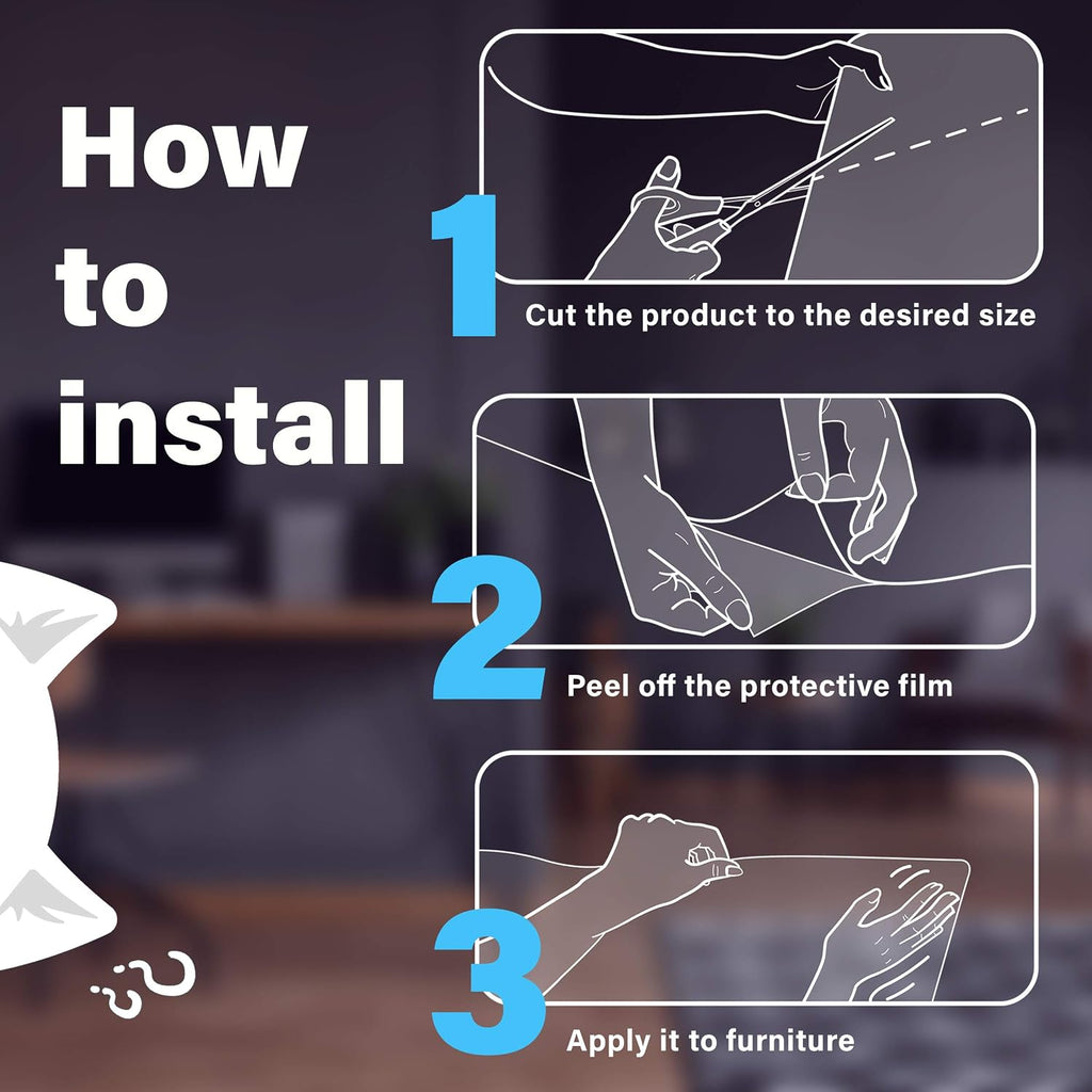 Cat Anti Scratch Furniture Protector - Couch Scratch Protector from Cats - Furniture Protection from Cat Scratching (10XL)