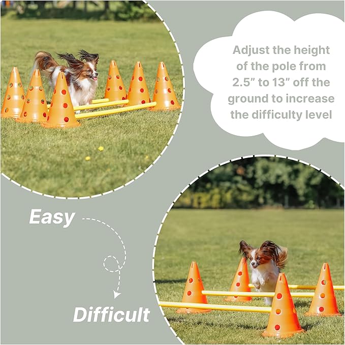 TRIXIE Dog Agility Hurdle Cone Set – Dog Agility Set - Image 5