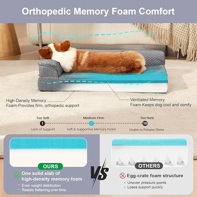 Orthopedic Dog Bed Medium Size Dog, Memory Foam Dogs Bed - Image 5