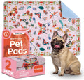 Pink Large Absorbent Reusable Washable Pee Pads for Dogs, 2 Pack 48"x36"