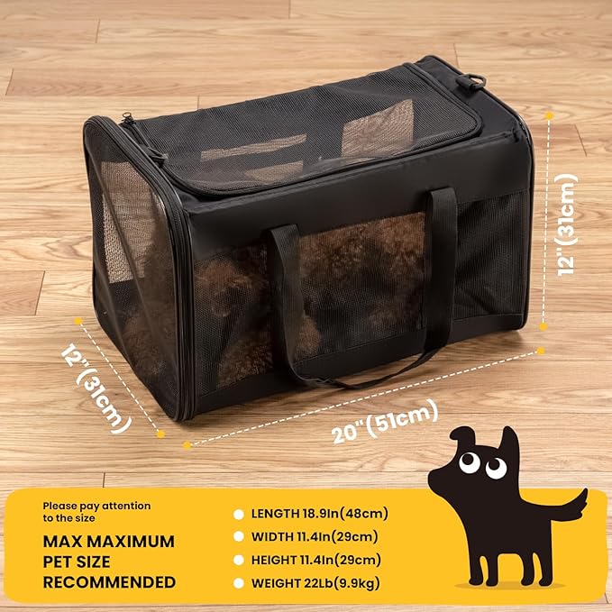 Dog Carrier Bag, Soft-Sided Pet Carriers - Image 2