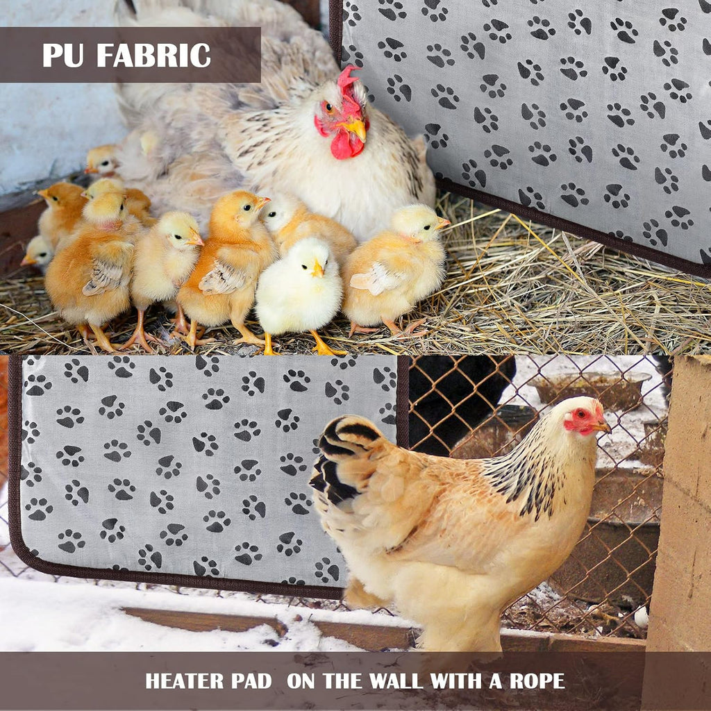 Hortsun 20W Heating Pad Chicken Coop Rabbit Cat Dog 110V Chew Resistant