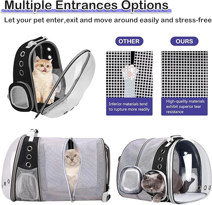Expandable Cat Backpack Carrier Bubble - Image 3