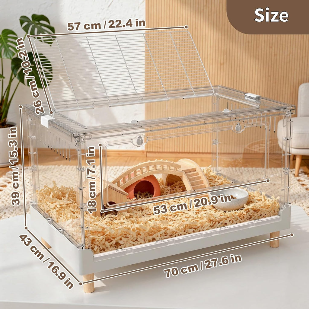 Hamster Cage15.4 High Panoramic Clear Syrian Playhouse