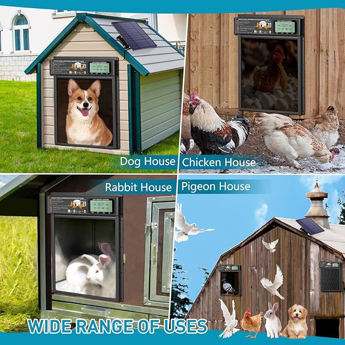 Smart Automatic Pet Door | Radar, Timer & Light Sensor Modes | Durable Aluminum - Image 7