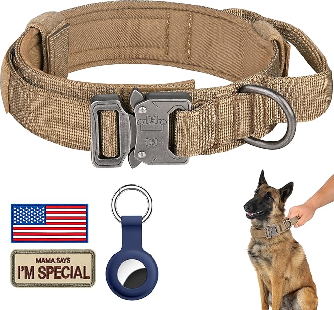DAGANXI Tactical Dog Collar, Adjustable Military Training Nylon Dog Collar by DAGANXI