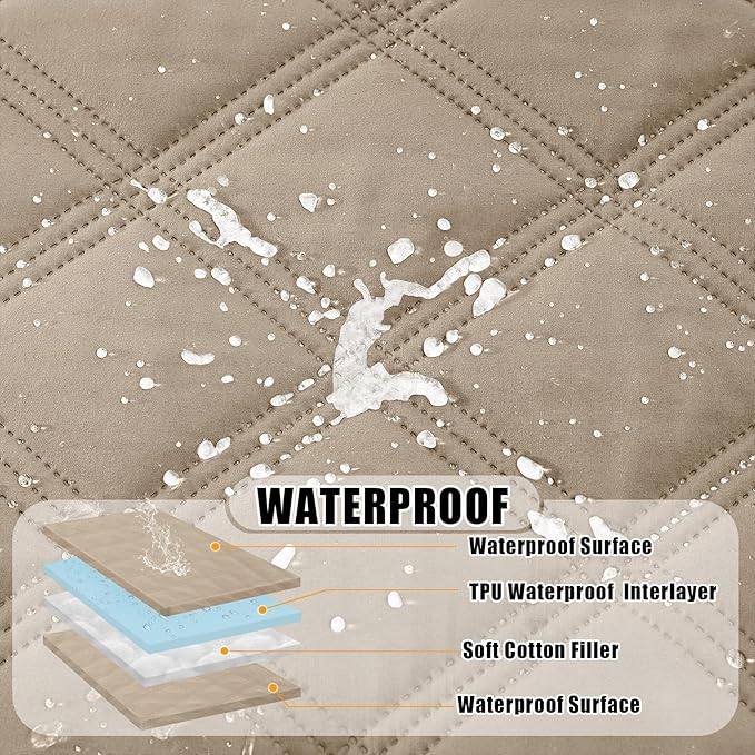 Smiry Waterproof Dog Bed Cover Blanket 68x82, Soft Reversible Pet Blanket - Image 2