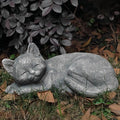 Garden Sleeping Cat Memorial Stone Cat Grave Marker Remembrance Kitten Statues by GENUINQ