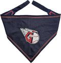 Pets First MLB Cleveland Guardians TIE Bandana, Small/Medium. Dog Bandana Scarf by PETSFIRST