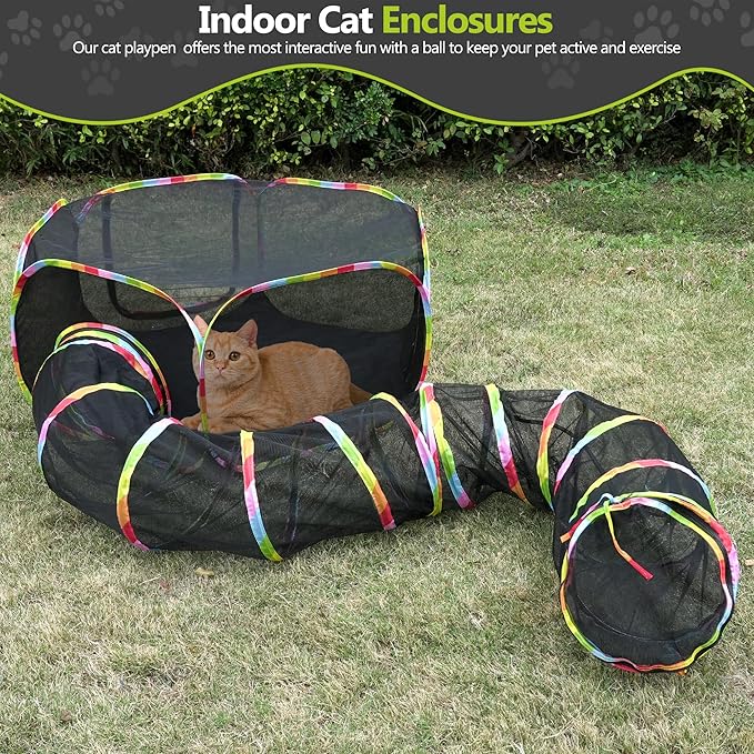 Outdoor Cat Enclosure, Portable Cat Tents - Image 7
