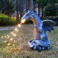 Dragon Solar Garden Statues Outdoor Decoration by Yardancer