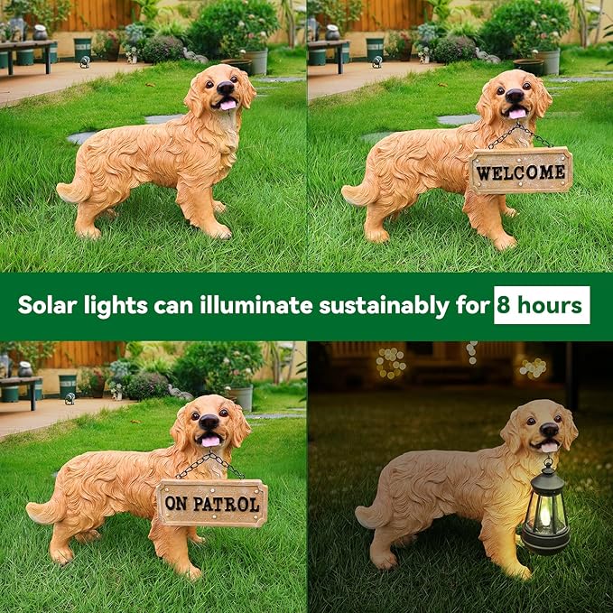Golden Retriever Statue Outdoor Decorations – Outdoor Dog Statue Standing - Image 4