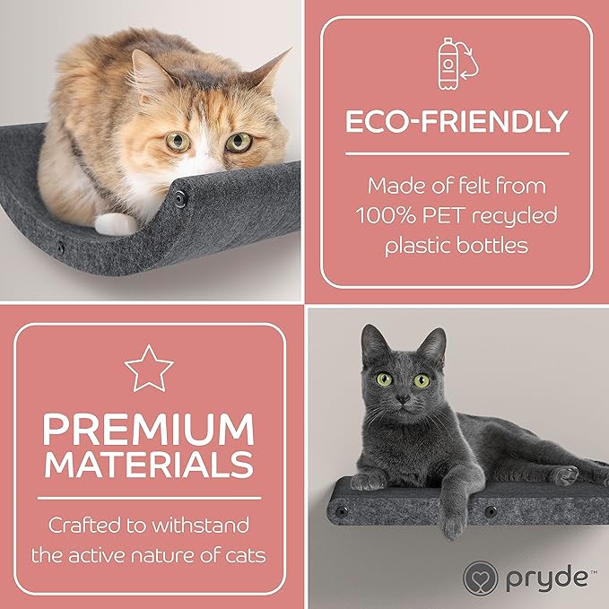Wall Mounted Cat Steps Short Shelves by Pryde Pets - Image 6